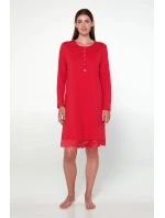 Vamp - Bavlněná noční košile s knoflíky 21935 - Vamp Vamp - Bavlněná noční košile s knoflíky 21935 - Vamp