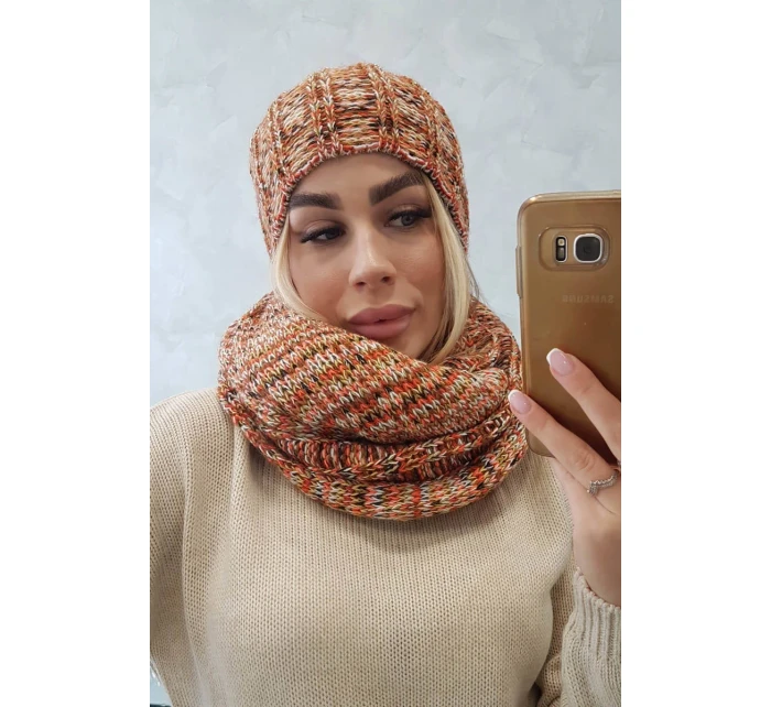 Dámský fleecový set 4 Seasons K263 camel+red Dámský fleecový set 4 Seasons K263 camel+red