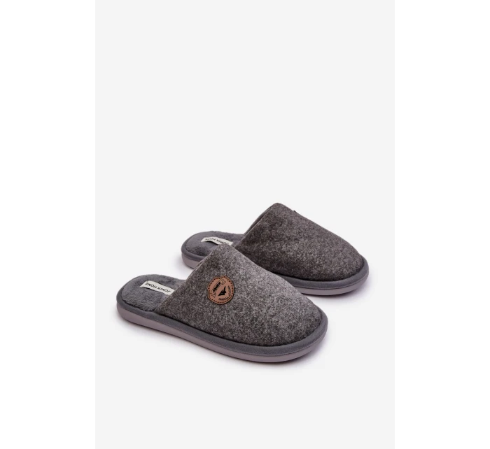 Mužské klasické pantofle šedé model 21641313 - Boto