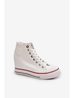 Dámské tenisky na podpatku Cross Jeans NN2R4004 bílé