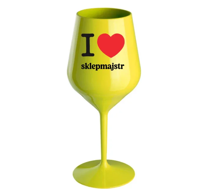 Personalizovaná nerozbitná sklenice - I love 