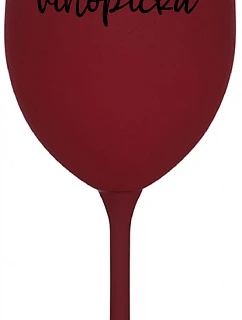 VÍNOPIČKA - bordovy pohár na víno 350 ml