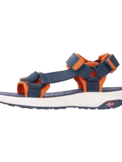 Dětské sportovní sandály pro chlapce/dívky Trollkids Kids Lysefjord Sandal mystic blue/orange (666-142)