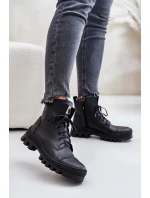 model 21670916 Dámské Botky Z Přírodní Kůže Černé - Zazoo