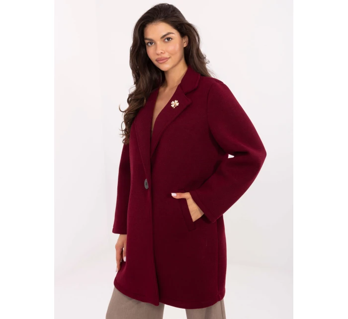 Płaszcz IT PL model 21393038 bordowy - FPrice
