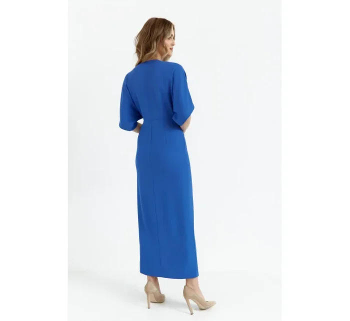 model 20589785 Maxi šaty modré - Makover model 20589785 Maxi šaty modré - Makover