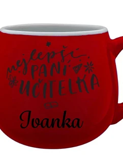 Personalizovaný keramický hrneček - NEJLEPŠÍ PANÍ UČITELKA