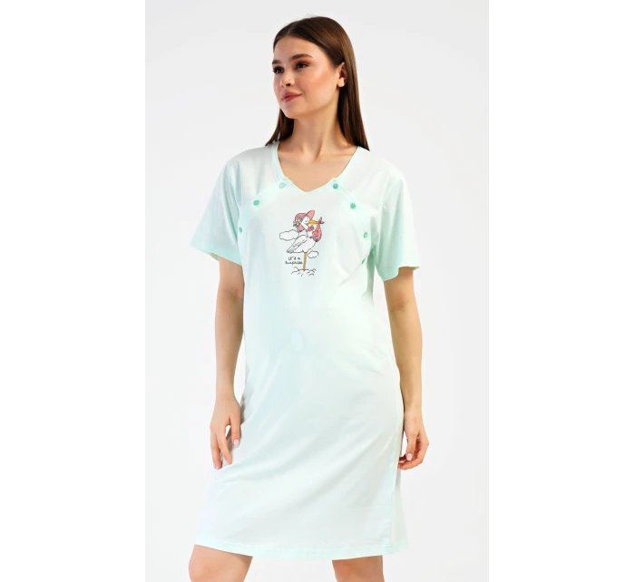 Dámská noční košile mateřská Čáp s kloboukem Dámská noční košile mateřská Čáp s kloboukem