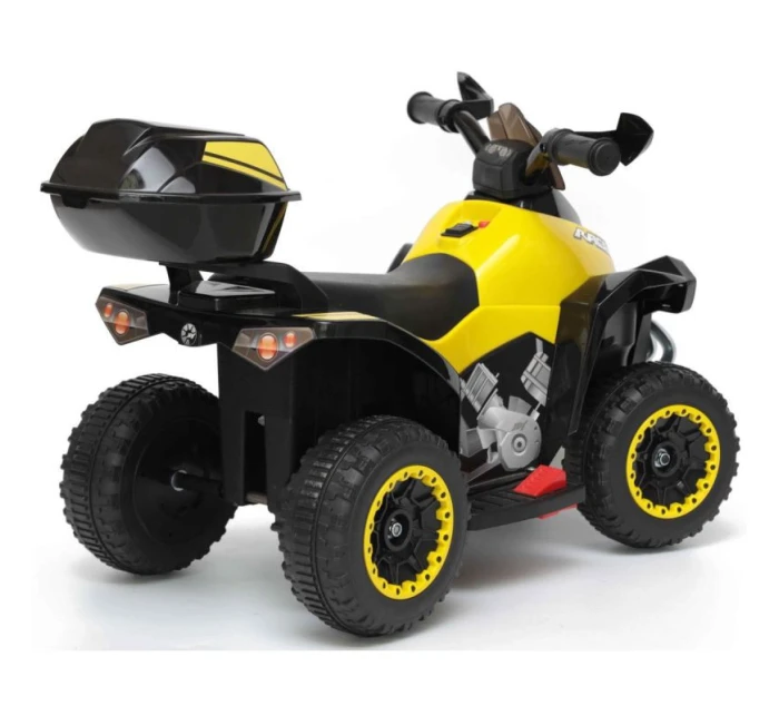 ČTYŘKOLOVÉ BATERIOVÉ AUTO MICRON ŽLUTÉ 1032764