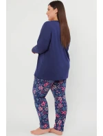 Italian Fashion Folk long length sp. barva:navy blue/print Italian Fashion Folk long length sp. barva:navy blue/print