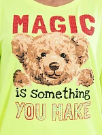 Halenka s potiskem Magic yellow neon