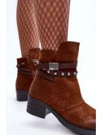 Ocieplané Botky Na Podpatku Camel Effie Ocieplané Botky Na Podpatku Camel Effie