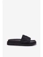 Dámské Pantofle Na Platformě Big Star model 21694565 Černé - Big Star Shoes Dámské Pantofle Na Platformě Big Star model 21694565 Černé - Big Star Shoes