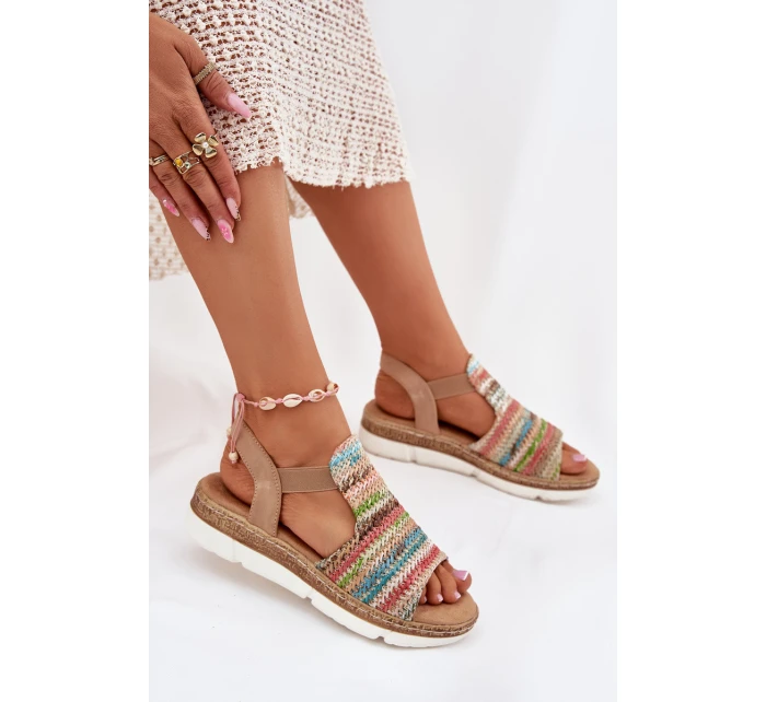 Dámské Sandály S Pletením Multikolor model 21698606 - EVENTO