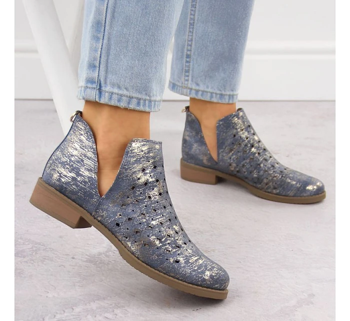 Dámské boty W  modré M.Daszynski model 22106355 - SWEET SHOES