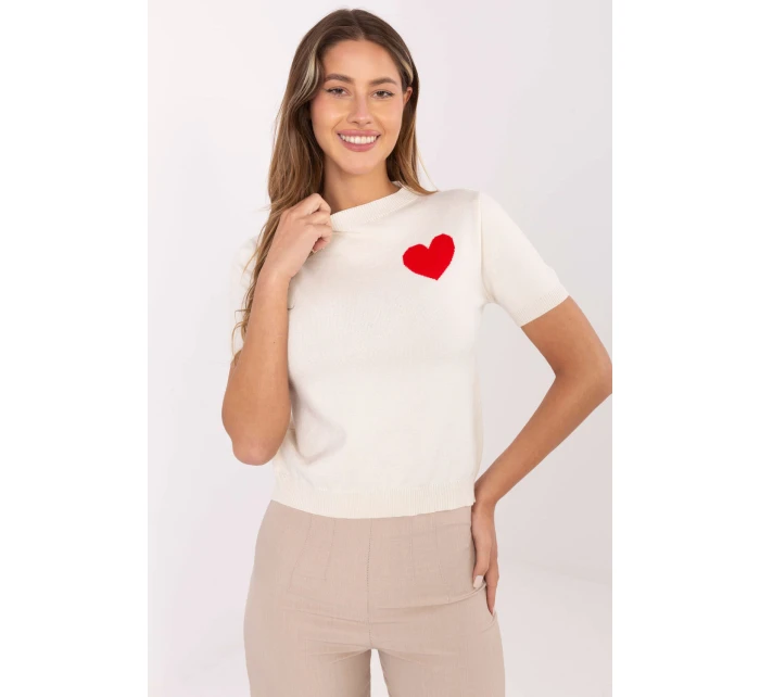 Svetr s krátkým rukávem  model 219972 Factory Price