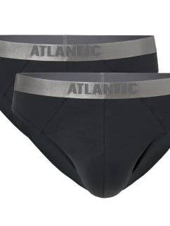 Pánské slipy 2 pack 013 grey - Atlantic