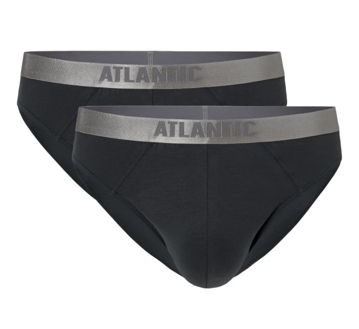 Pánské slipy 2 pack 013 grey - Atlantic