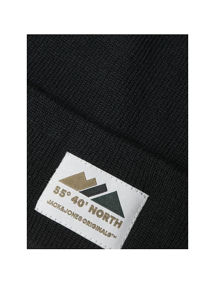 Zimní čepice Jack&Jones model 22087592 BLACK - WD Zimní čepice Jack&Jones model 22087592 BLACK - WD
