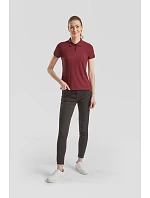 Fruit of the Loom Lady-Fit 65/35 Polo Dámské piqué polo 16.3212 burgundy Fruit of the Loom Lady-Fit 65/35 Polo Dámské piqué polo 16.3212 burgundy