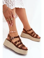 Dámské sandály s pásky a pletením model 21698921 - Boto