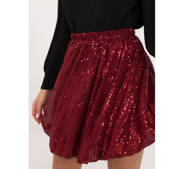 Sukně MI SD model 20619171 bordó - FPrice