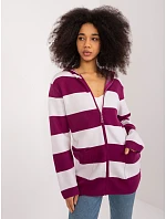 Sweter PM SW model 22217549 fioletowy - FPrice Sweter PM SW model 22217549 fioletowy - FPrice