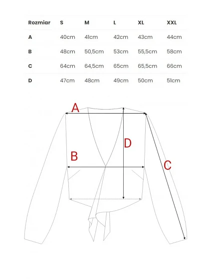 Krátký top s vázáním model 21136149 - Moe