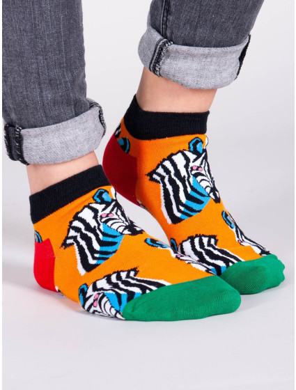 Yoclub Kotníkové vtipné bavlněné ponožky Vzory Barvy SKS-0086U-A600 Vícebarevné