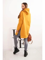 Zateplená mikina s rozparky na bocích model 21470125 - K-Fashion