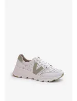 Dámské kožené lehké sportovní boty bílé Eleonori Dámské kožené lehké sportovní boty bílé Eleonori