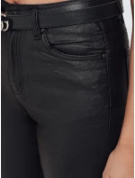 Dámské voskované skinny džíny černé Dstreet model 21992500 - FashionStreet