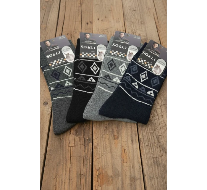 SO&LI ponožky model 22018897 Angora pánské 3946 - WiK
