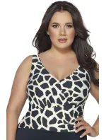 Dámské jednodílné plavky 54 navy blue - AVA