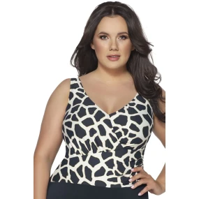 Dámské jednodílné plavky 54 navy blue - AVA Dámské jednodílné plavky 54 navy blue - AVA