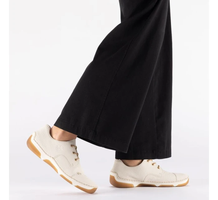 Dámská pohodlná bílá polobotka Rieker 55920-80