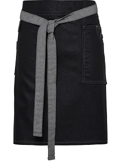 PR 135 Denim zástěra do pasu krátká black denim model 22452605 - Premier