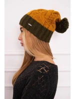 Fleecová čepice Paris K212 hořčicová+khaki Fleecová čepice Paris K212 hořčicová+khaki