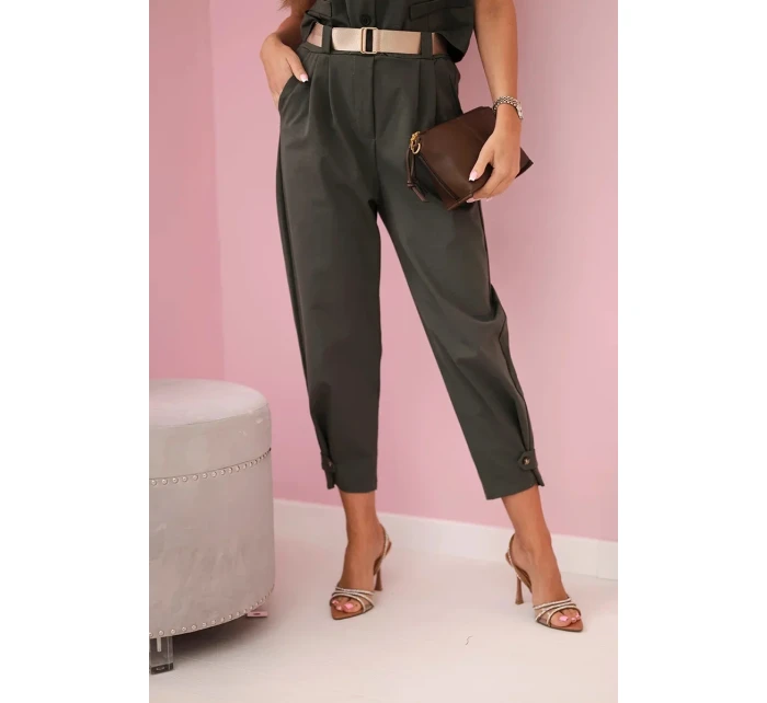 Set vesta + kalhoty khaki
