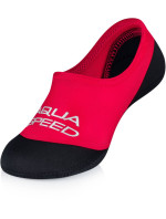 AQUA SPEED Ponožky na plavání Neo Red/Black Pattern 31