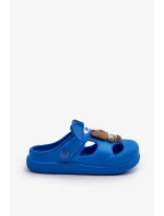 Dětské pěnové papuče s ozdobou, modrá opleia Dětské pěnové papuče s ozdobou, modrá opleia