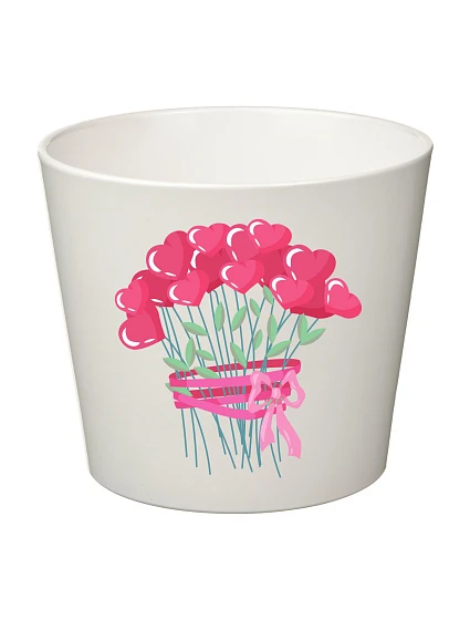 SRDÍČKOVÁ KYTICE - velký květináč SRDÍČKOVÁ KYTICE - velký květináč