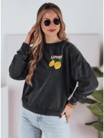 Dámská mikina LEMONFIT grafitové barvy v jedné velikosti FashionStreet BY1348