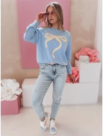 Dámská oversize mikina SOFTTIE modrá FashionStreet BY1377 Dámská oversize mikina SOFTTIE modrá FashionStreet BY1377