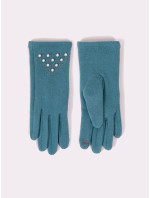 Dámské rukavice YO! RES-0054K perličky a ozdobné kamínky