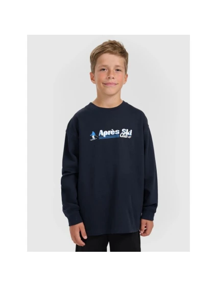 Chlapecké tričko s potiskem a dlouhým rukávem 4F 4FJRAW25TLONM587-31S Chlapecké tričko s potiskem a dlouhým rukávem 4F 4FJRAW25TLONM587-31S