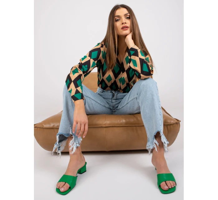 Halenka DHJ BZ 15256.53P černozelená Halenka DHJ BZ 15256.53P černozelená