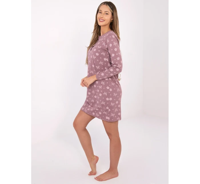 DU KN noční košile FP 101.19 tmavě růžová