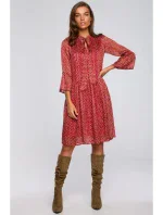 S237 Šifonové šaty se zavazováním za krkem - model 2 S237 Šifonové šaty se zavazováním za krkem - model 2