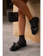 Dámské Mokasíny S Mašlí S.Barski Černé Dámské Mokasíny S Mašlí S.Barski Černé